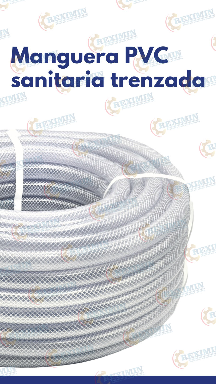 MANGUERA PVC SANITARIA TRENZADA